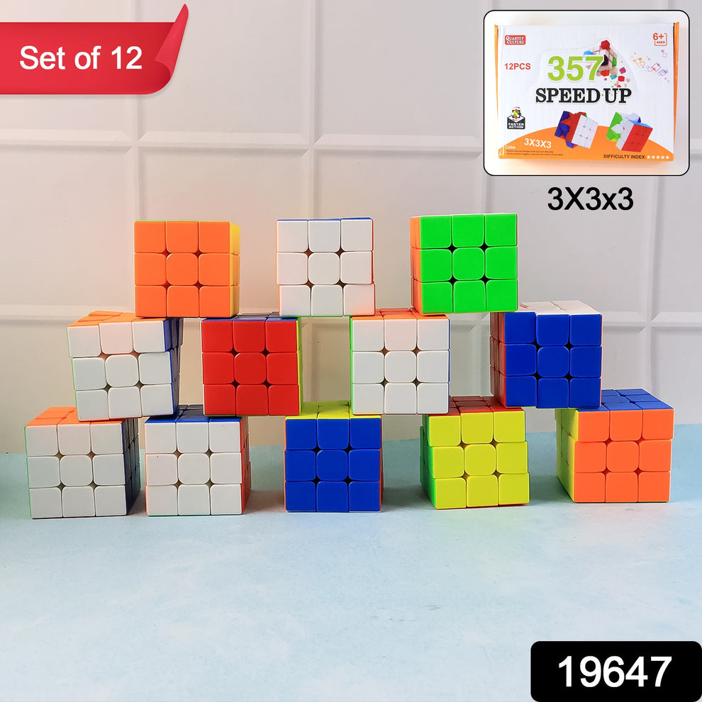 Shop 357 Speed Rubik's Cube Set of 12 Piece | Learning Toys