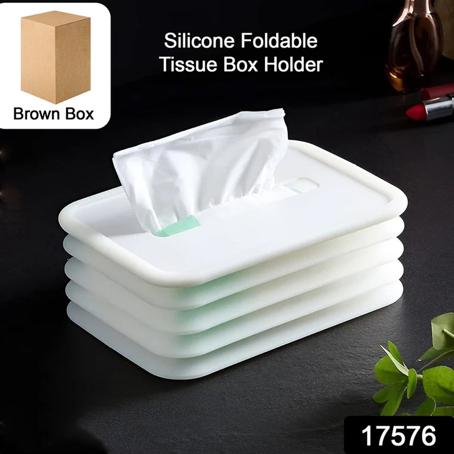 Simple Silicone Tissue Holder Cube / Cylinder Tissue Box for Bathroom, Office