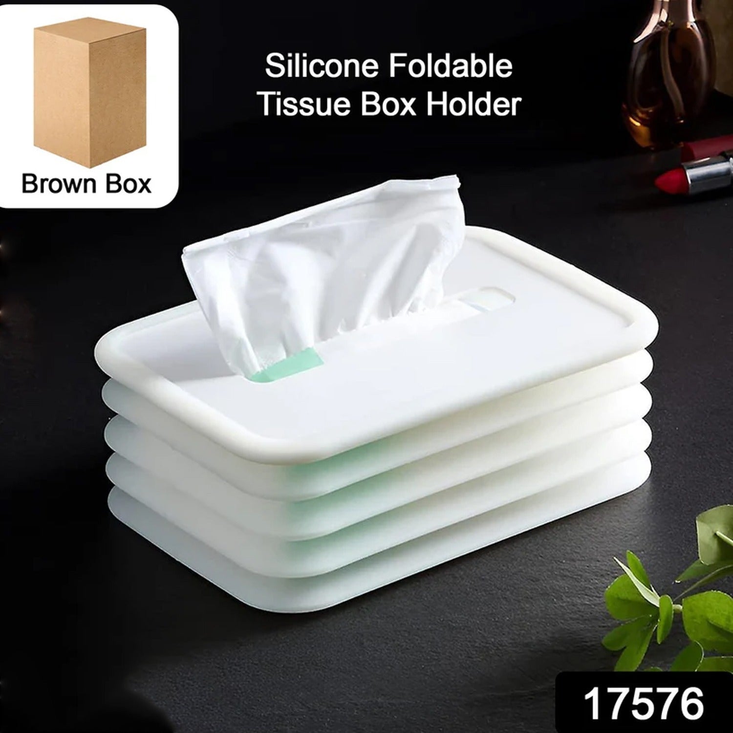 Simple Silicone Tissue Holder Cube / Cylinder Tissue Box for Bathroom, Office