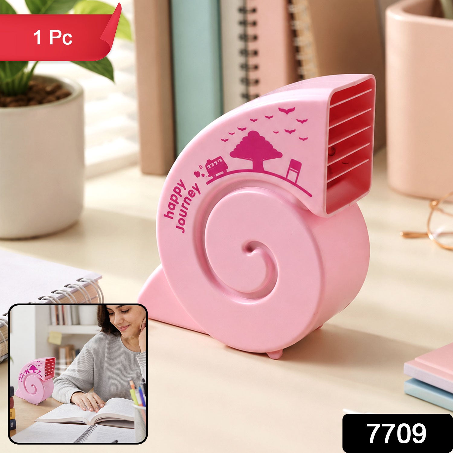 USB Mini Fan – Portable, Quiet & Bright for Any Desk | VoltDesk