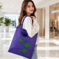 Foldable Shopping Bag – Rose Design Reusable Eco Tote | Organivo