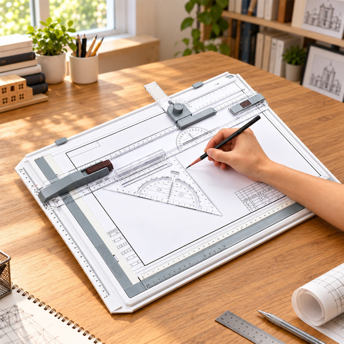 A3 Drawing Board Set for School Students, Technical Drawing Kit (1 Set)