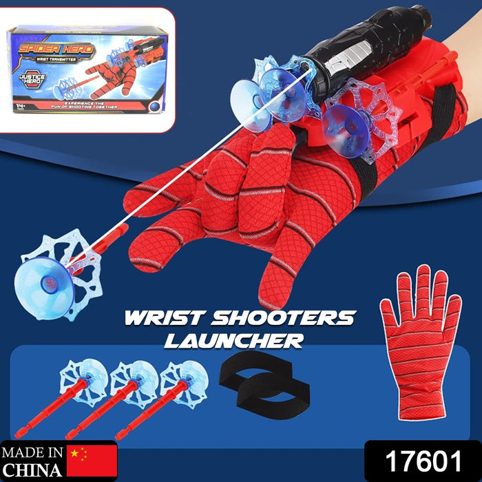 Web Shooter Toy for Kids Fans, Launcher Wrist Gloves Toys For Kids, Boys Superhero Gloves Role-Play Toy Cosplay, Sticky Wall Soft Bomb Funny Children's Educational Toys