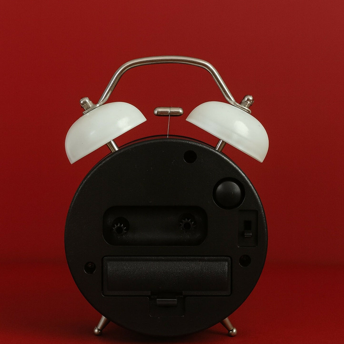 White Panda Twin Bell Alarm Clock for Kids | Loud Ring | Study & Bedside Use