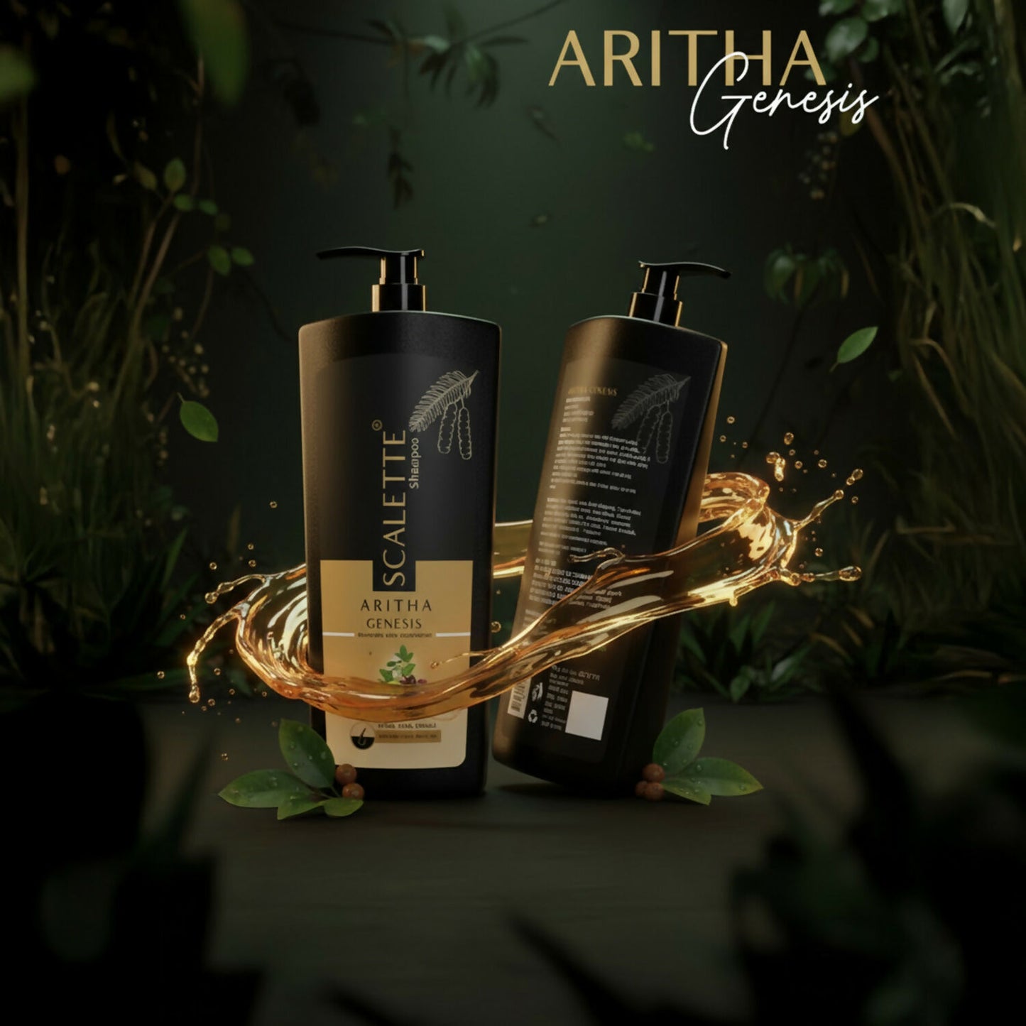 Scalette Aritha Genesis Shampoo & Conditioner for Natural Care, Shine & Healthy-Looking Hair