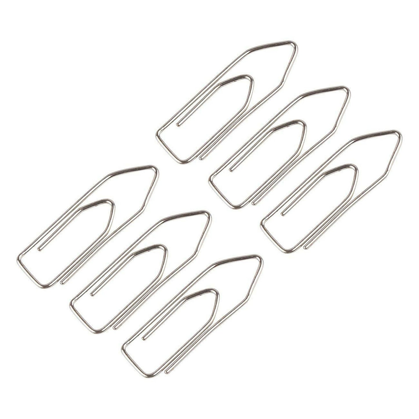 Nickel Plated Paper Clips Strong Metal Wire Clips for Office, School and Home Use (70 Pcs)