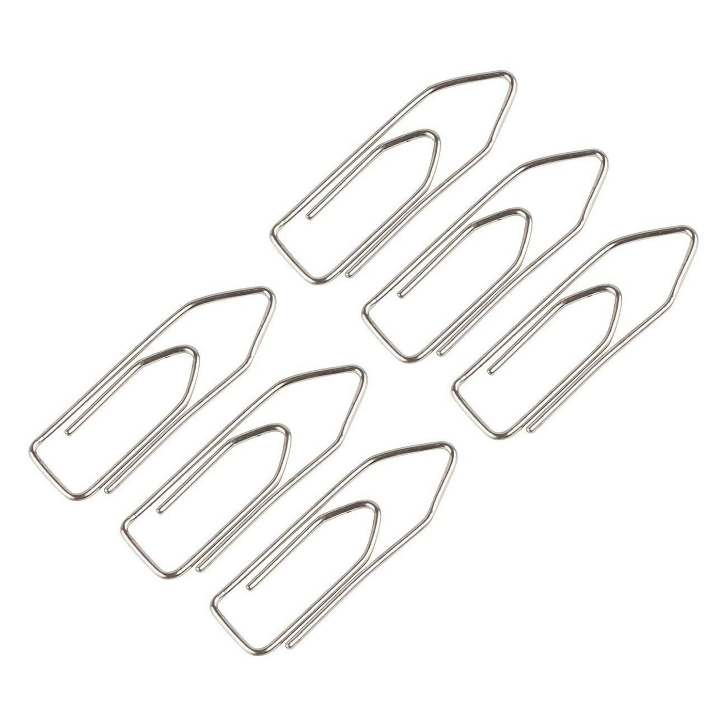 Nickel Plated Paper Clips Strong Metal Wire Clips for Office, School and Home Use (70 Pcs)