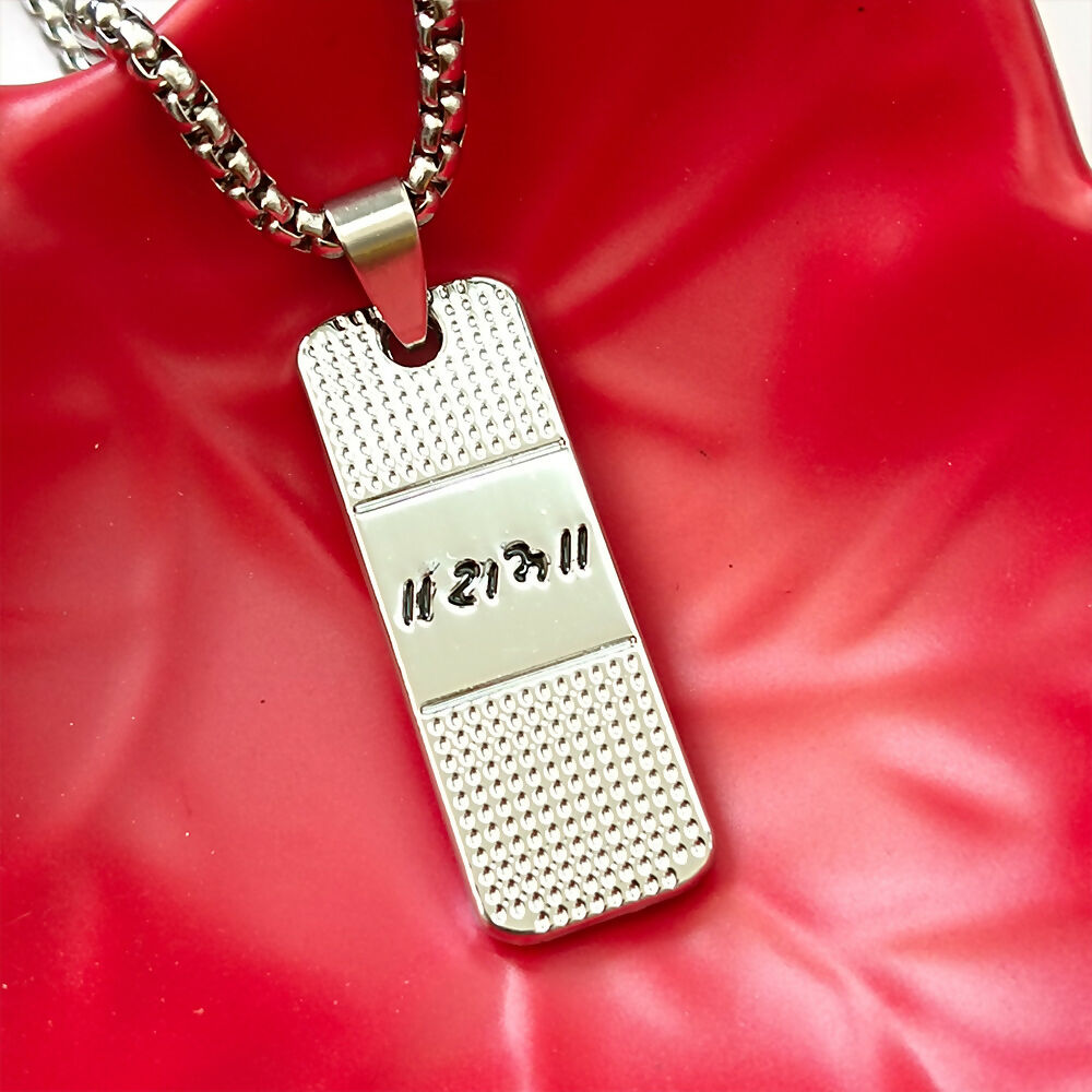 Silver Plated Ram Chain Pendant