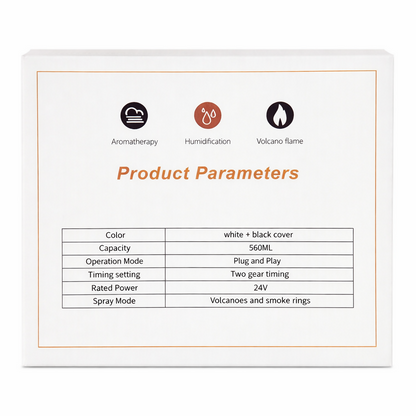 Flame Effect Ultrasonic Humidifier Volcano Aroma Diffuser