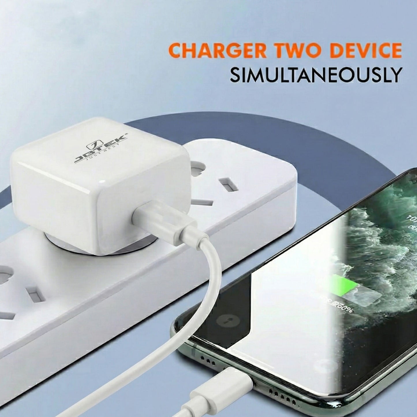 USB Type C 30W Fast Charging Adapter with Type C to Type C Cable for Smartphones