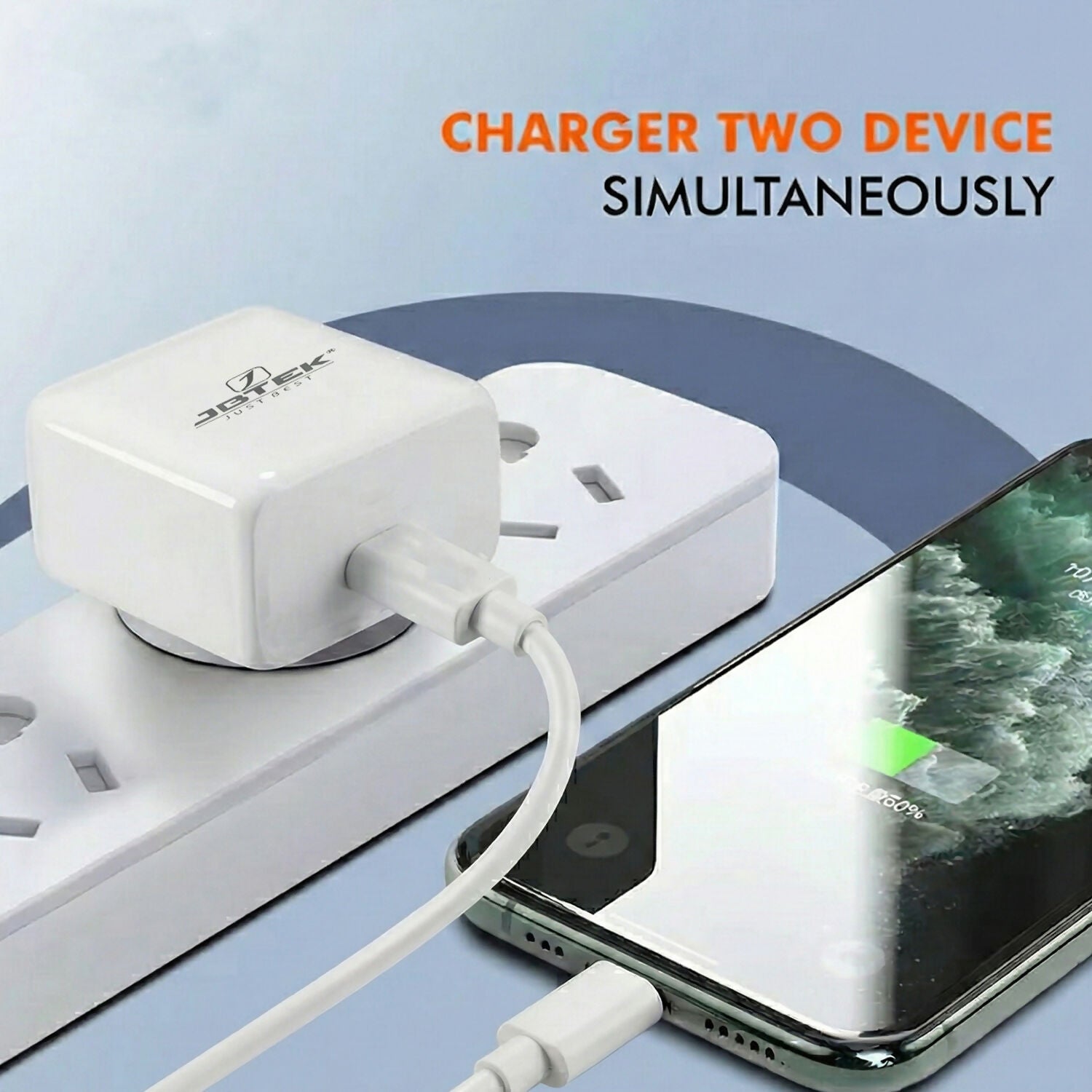 USB Type C 30W Fast Charging Adapter with Type C to Type C Cable for Smartphones