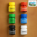 Camel Poster Colours 6 Shades Set – Vibrant Opaque Paints with Free Palette
