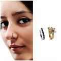 Clear CZ Clip-On Nose Pin – Elegant No Piercing Nose Jewelry Pack
