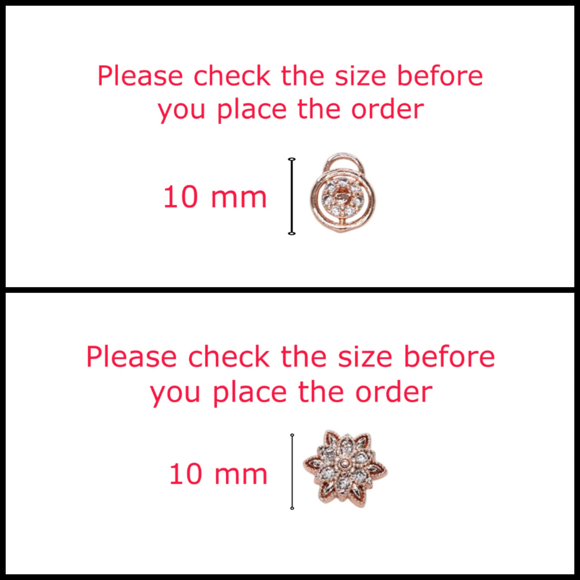 Rose Gold AD Halo & Lotus Stud Earrings for women and girls Combo Pack of 2