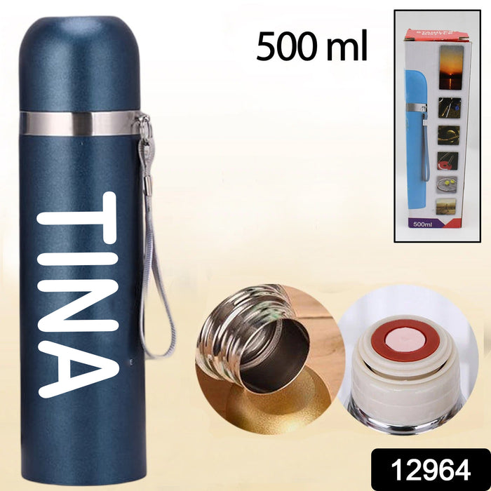 Customize Stainless Steel Thermal mug / Water Bottle, vacuum flask (500 ML / 1 Pc / Mix Color)