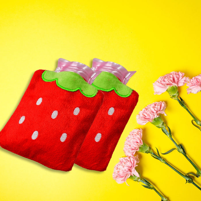 Strawberry Design Relief: Mini Hot Water Bag for Neck & Shoulders