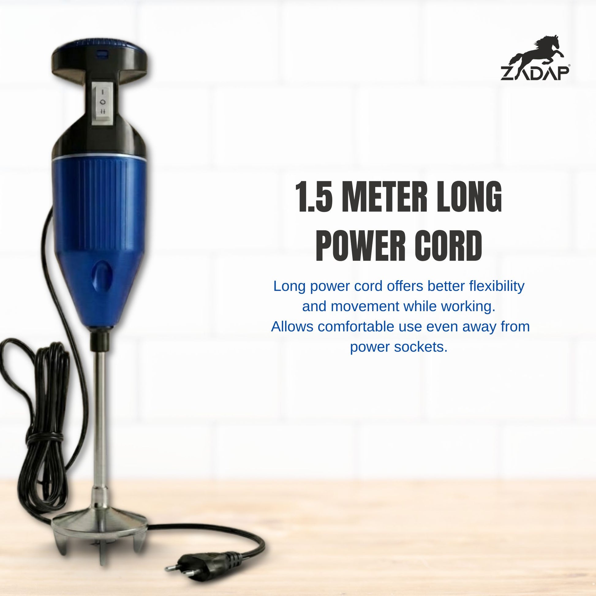 ZADAP RHB-131 250W Hand Blender (Blue)