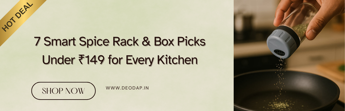7 Smart Spice Rack & Box Picks Under ₹149 for Every Kitchen