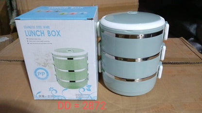 Customized Multi Layer Stainless Steel Hot Lunch Box (3 Layer)