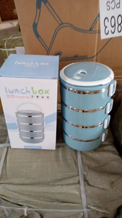 Customized Multi Layer Stainless Steel Hot Lunch Box (4 Layer)