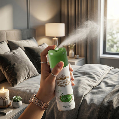 Air Freshener Spray on wooden surface