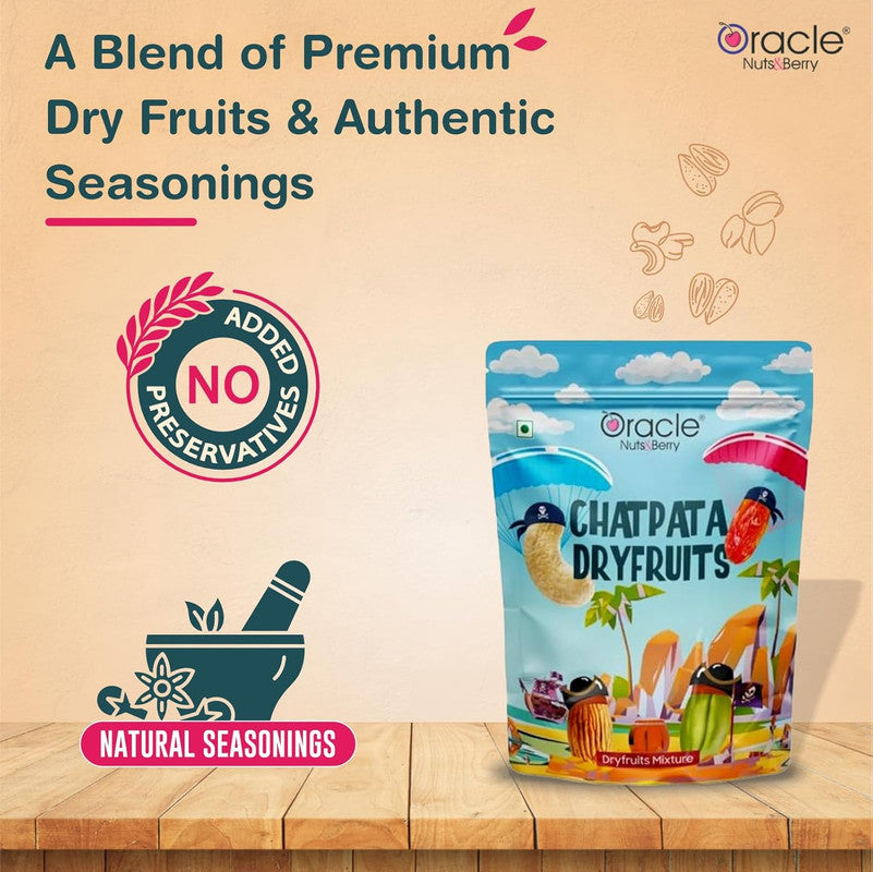 Oracle Chatpata Dry Fruits Mixture Crunchy Healthy Snack Blend (200gm)