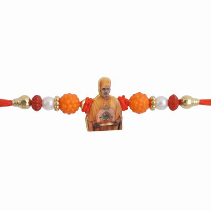 Rakhi for Raksha Bandhan with colorful beads and soft thread