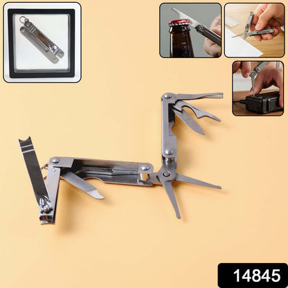 Stainless Steel 8-in-1 Multipurpose Pocket Tool Kit