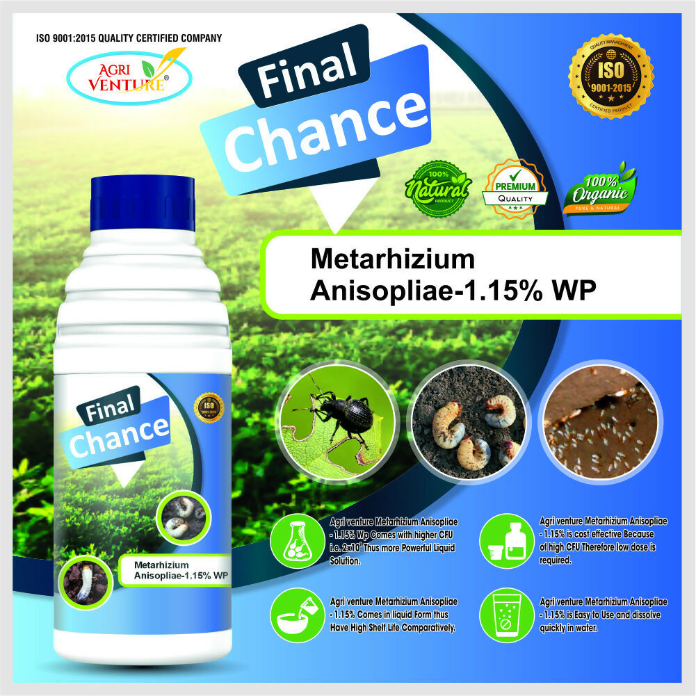 AgriVenture FINAL CHANCE ( METARHIZIUM ) - Bacterial Products best for White Grub
