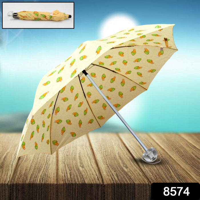 2 Fold Sun Protective Solid Foldable Outdoor Umbrella, Portable Sun, UV Protection Lightweight Rain Umbrella For Girls, Women, Men, Boys (1 pc)