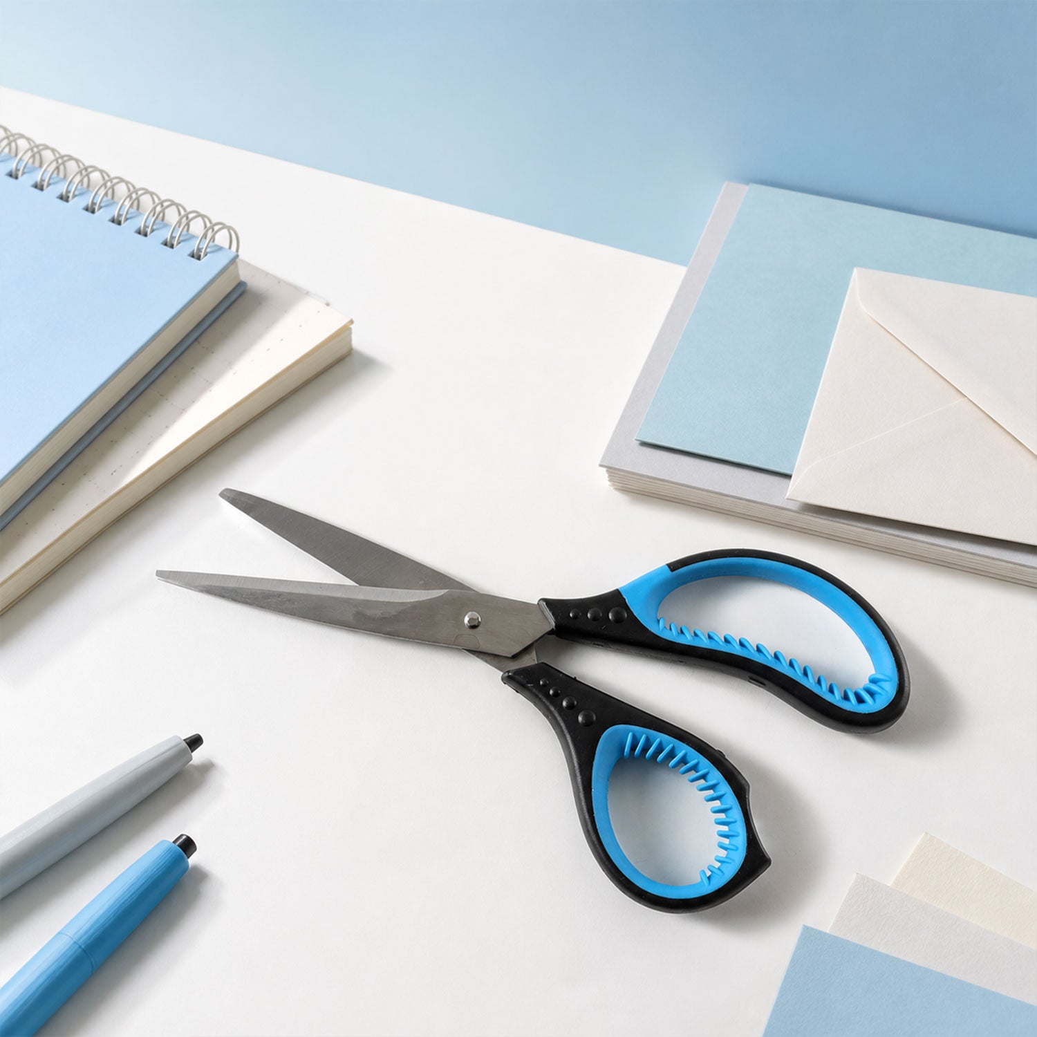Soft Grip 8.25 Inch Stainless Steel Scissors for Office, Home, Craft & Paper Cutting