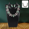 Pink & Green Necklace Set – Exquisite Design for Women | BW