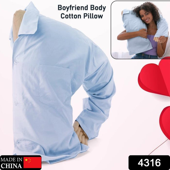 Boyfriend Body Cotton Pillow, Body Pillow Super Soft Boyfriend Pillow Intimate Romantic Bedroom Partner Fun and Unique Dress Up Gift Ideas Body Pillows (1 Pc )