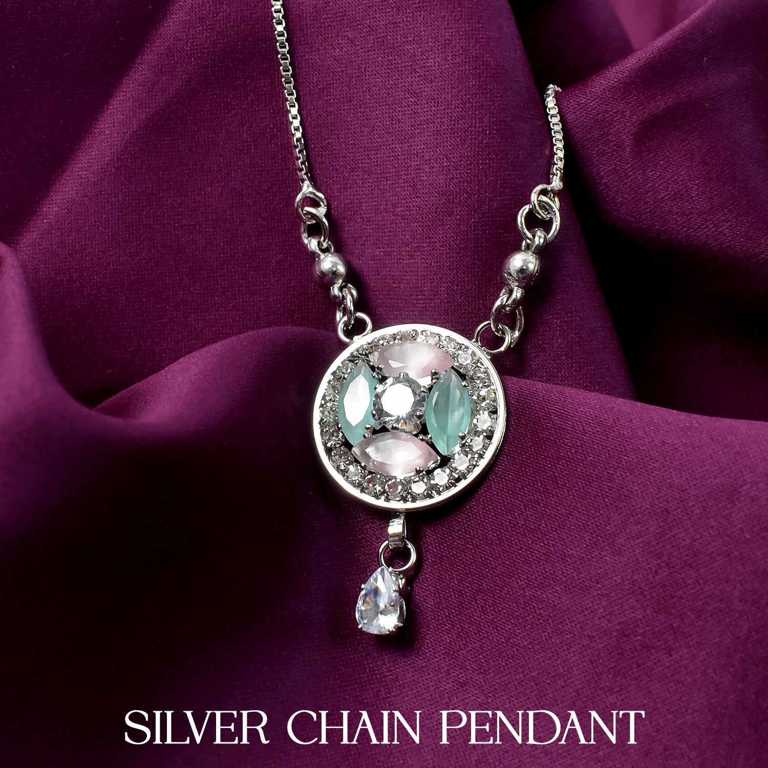 Elegant Silver Chain Pendant - Timeless Design for Every Occasion