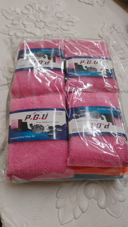 स्क्रैच प्रूफ किचन बर्तन स्क्रबर पैड (12 का पैक)