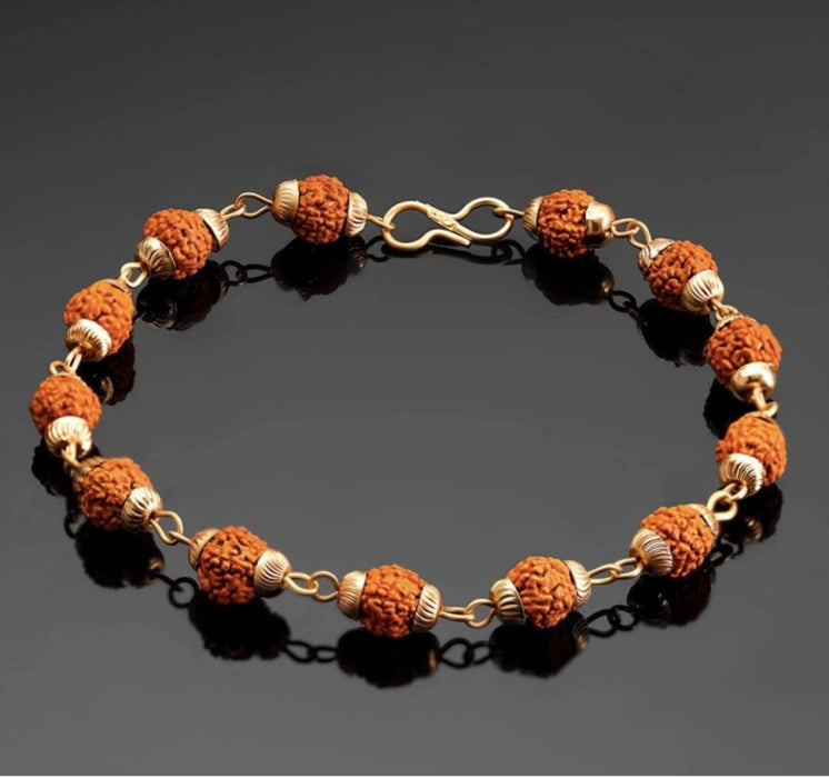 Men's Authentic Rudraksha Bracelet – Spiritual Healing & Protection