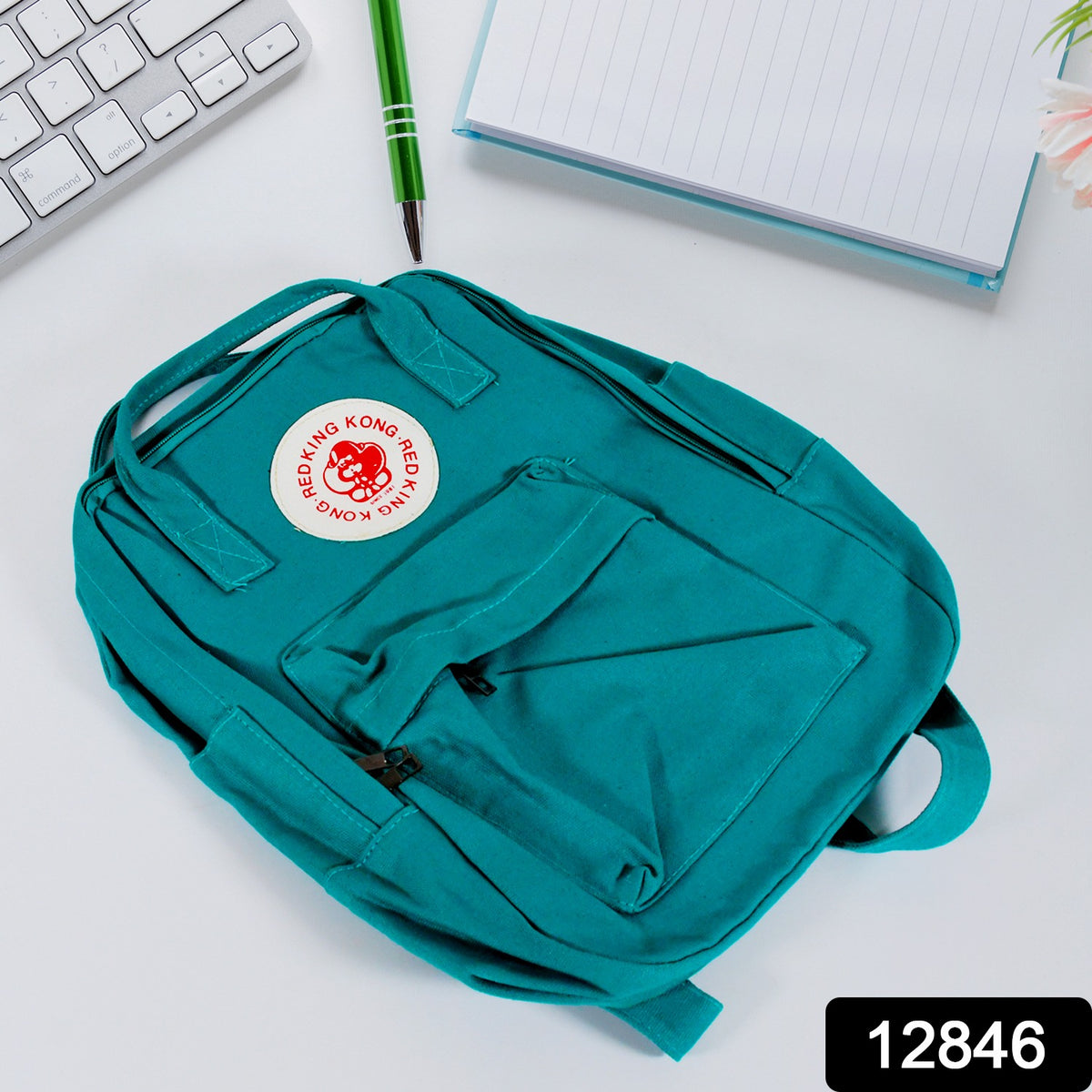 Durable Canvas Backpack, Conquer Your Day With King Kong (Mix Design