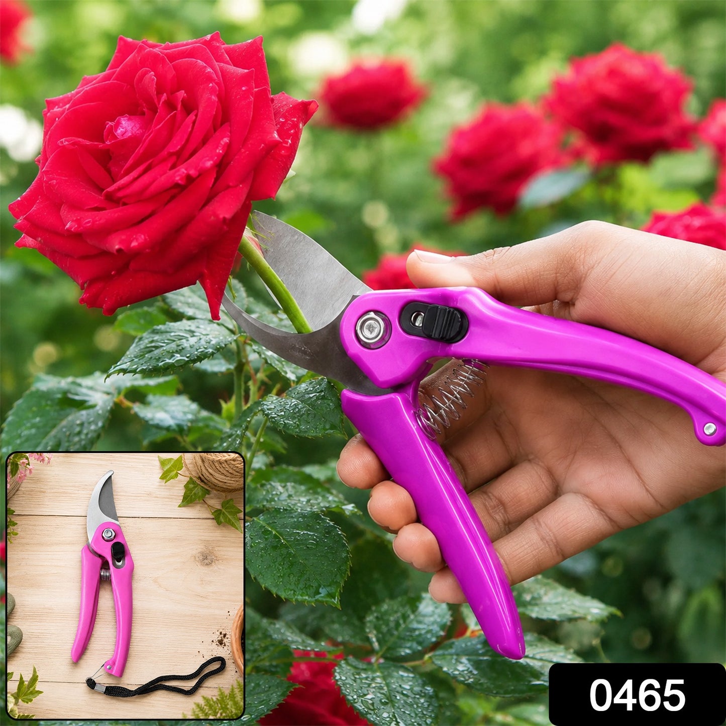 Flower Cutter Garden Pruning Shears Stainless Steel Soft Grip (1 Pc)