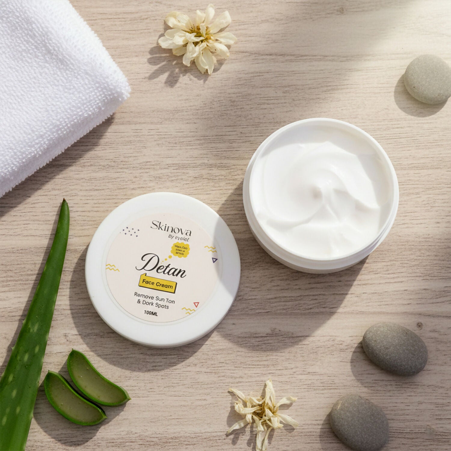 Eyelet Detan Face Cream for Sun Tan & Dark Spots Removal (100ML)