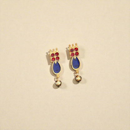 Modern Rose Gold Pave Crystal Teardrop Choker Set