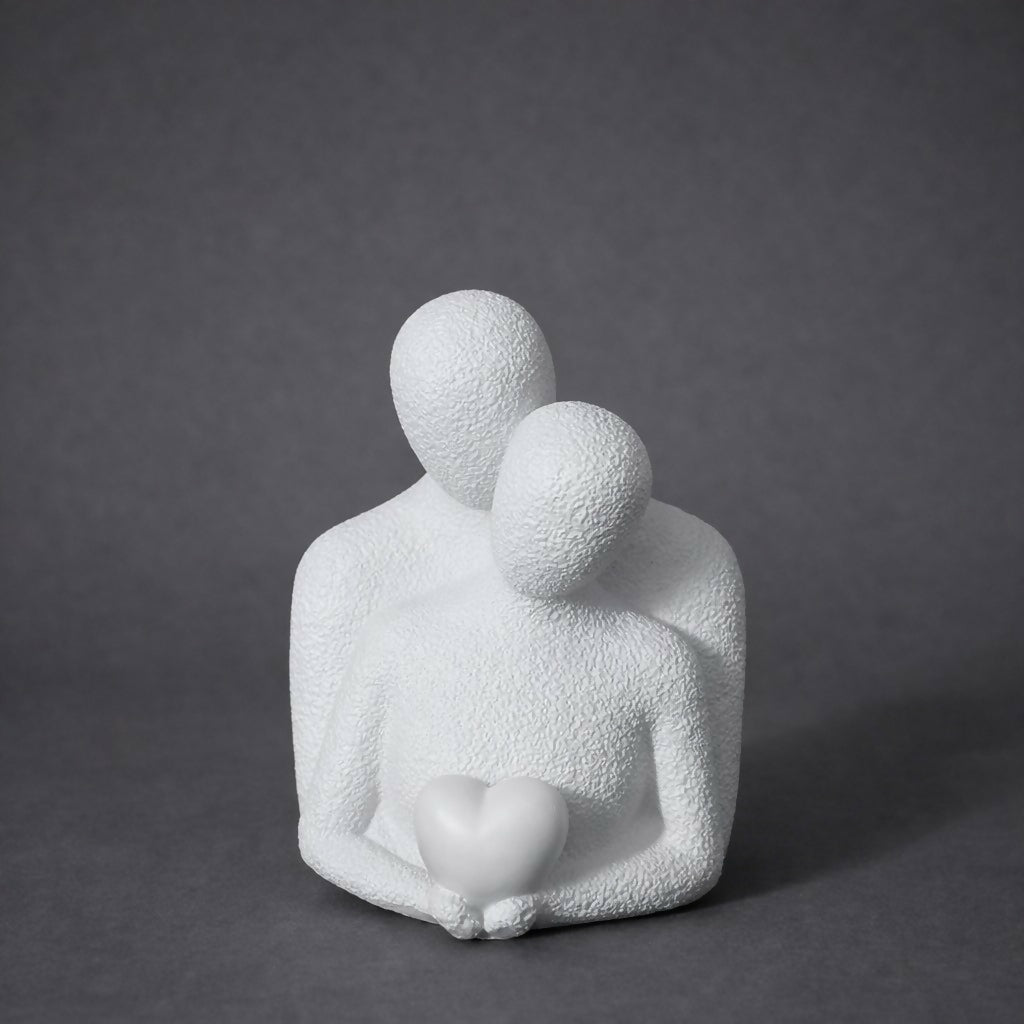 Abstract Couple Holding Heart Decorative Showpiece for Home and Office