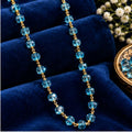 Elegant Faceted Crystal Beaded Long Necklace for Ethnic & Party Wear