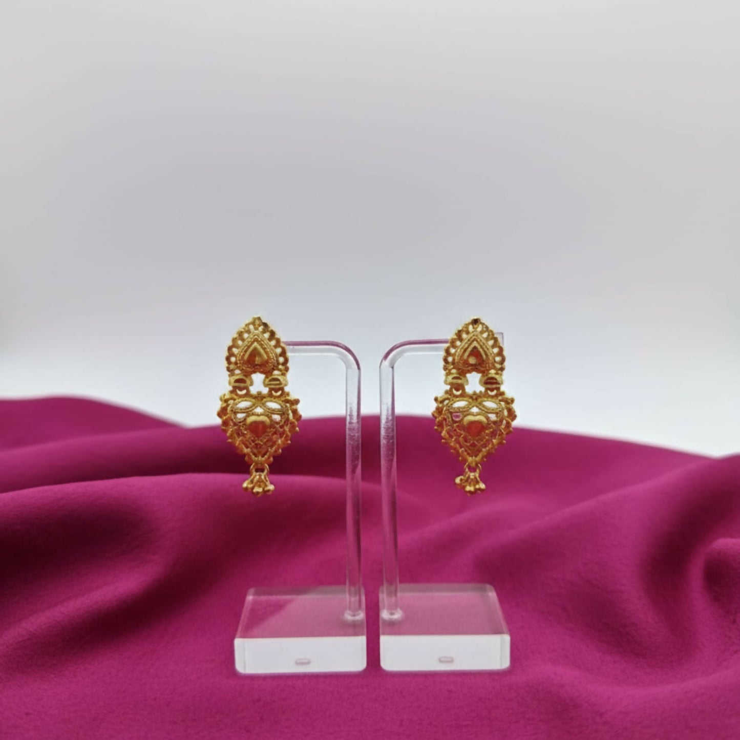 Ethnic Golden Drop Jhumka Earrings | Girls & Women Special