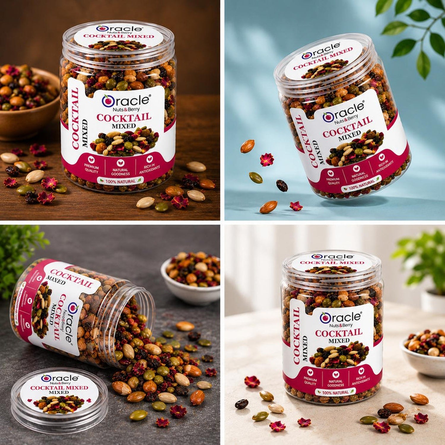 Oracle Cocktail Mixed, Crunchy Spicy Mixed Nut Seed & Namkeen Healthy Party Mix 150g