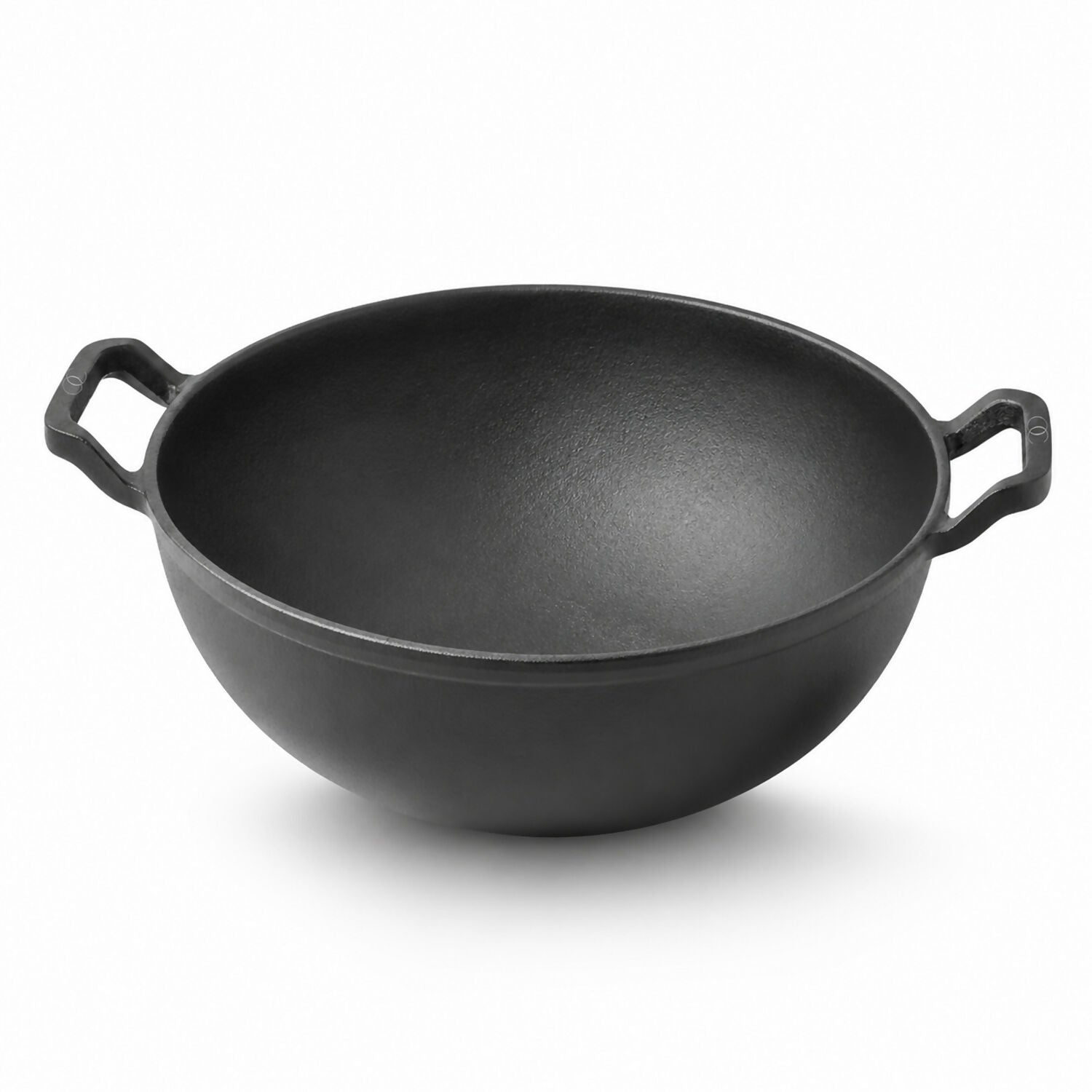 Double Handles of Cast Iron Deep Kadai