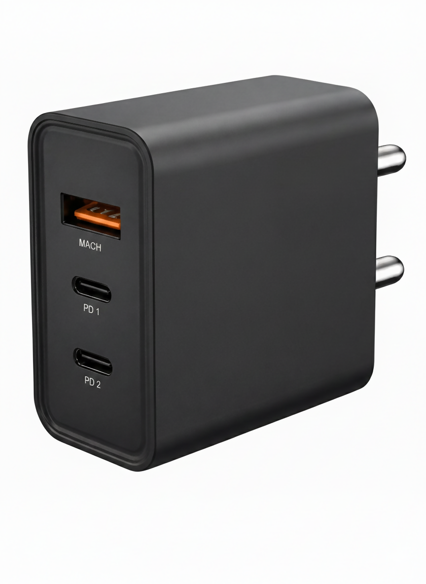 UNITEQ 65W HyperGaN charger with charging cables