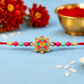 Pink Floral Mandala Rakhi Festive Thread for Raksha Bandhan (5pcs)