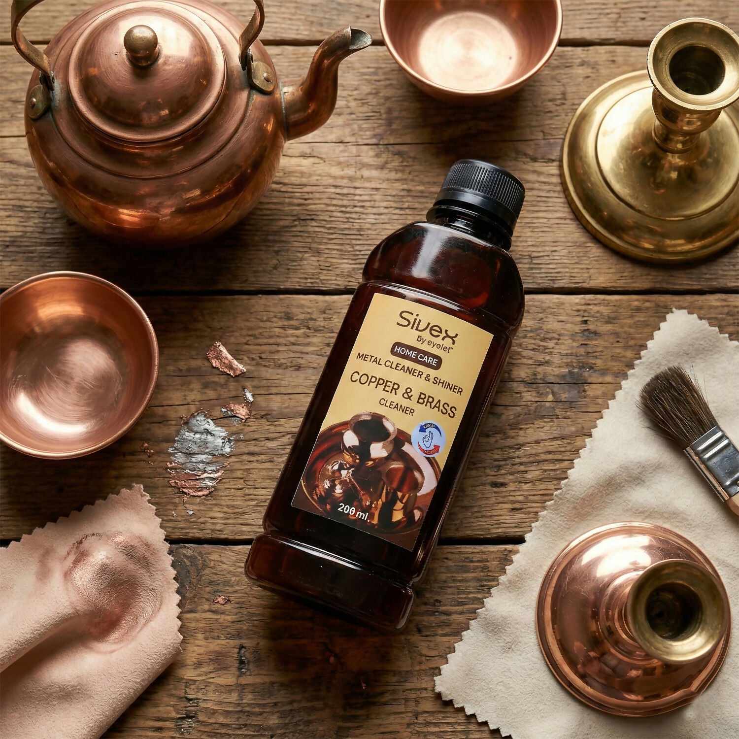 Eyelet Copper & Brass Cleaner Home Care Metal Cleaner & Shiner (200ML)