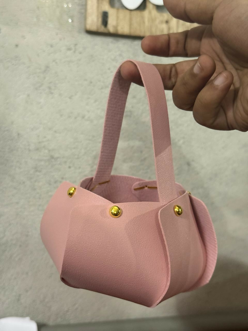 Pink Mini Handheld Bag for Women | Compact Casual & Gift Purse
