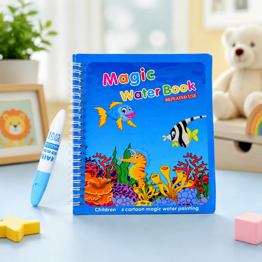 Magic Water Coloring Book – Reusable Mess-Free Fun for Kids | Inventive Play